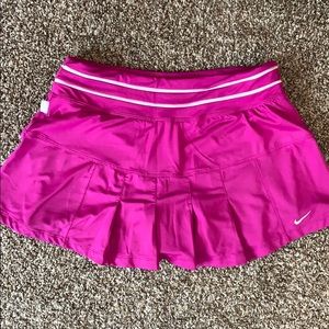 Fuchsia Nike tennis skirt